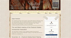Desktop Screenshot of chadwickestates.org